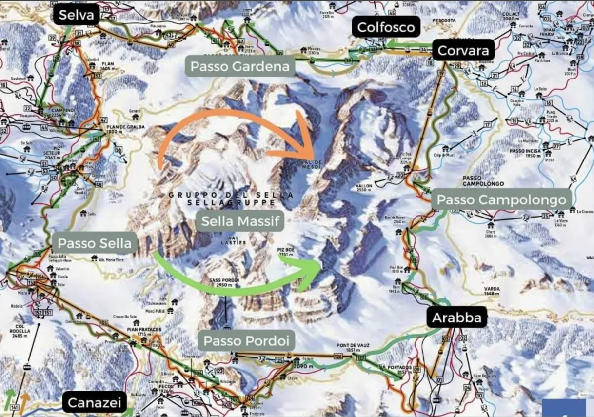 Sellaronda Map